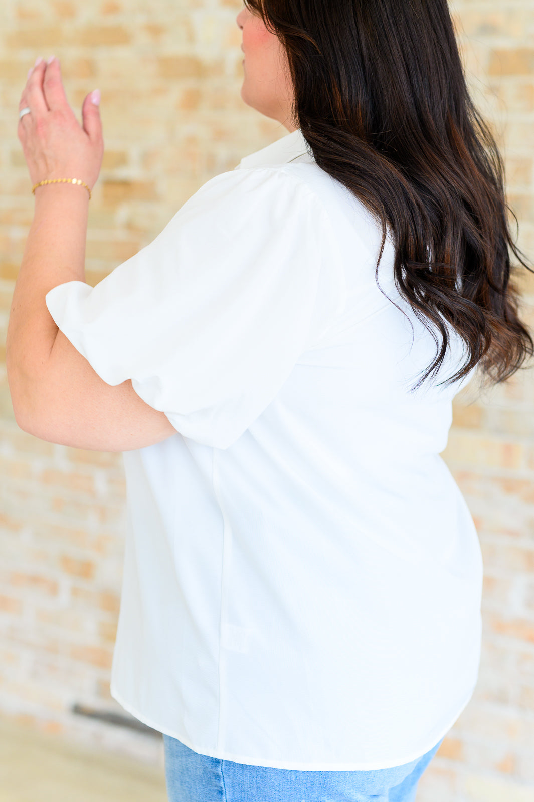 A Sixth Sense Balloon Sleeve Blouse - FamFancy Boutique