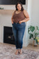 Amber Cuffed Slim Fit Dark Wash Jeans