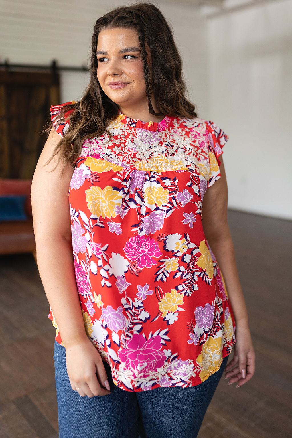 Among The Flowers Floral Top - FamFancy Boutique