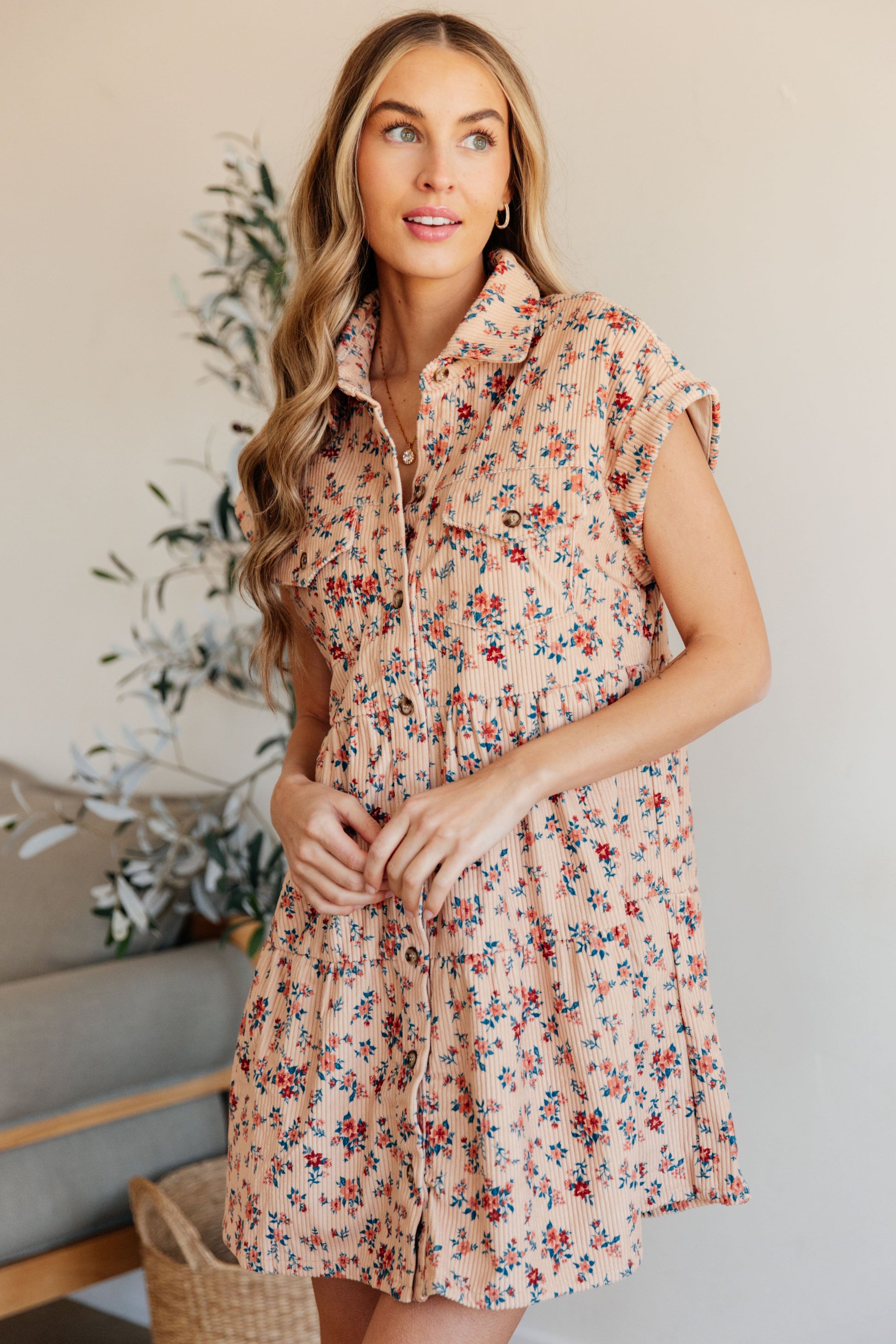 Anywhere You Go I'll Be Collared Dress - FamFancy Boutique