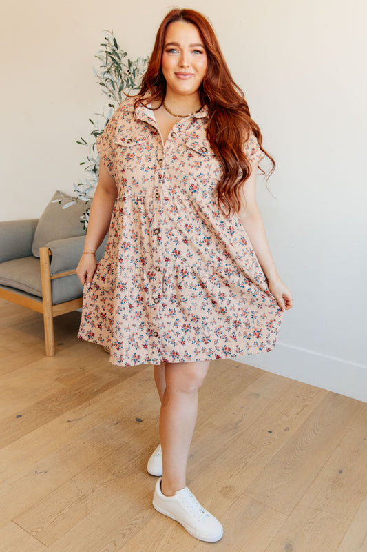 Anywhere You Go I'll Be Collared Dress - FamFancy Boutique