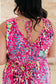 Bless Your Heart V-Neck Dress in Neon Fuchsia - FamFancy Boutique