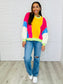 Blockbuster Color Block Pullover in Bright