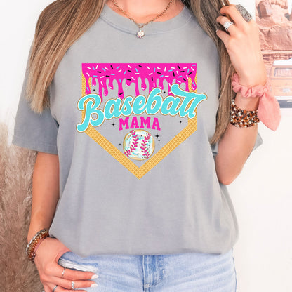 Baseball Drip Mama Tee