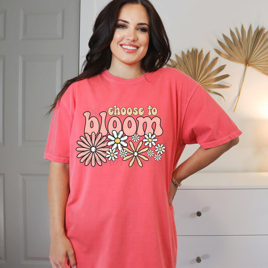 Choose To Bloom Retro - FamFancy Boutique