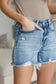 Callie High Rise Adjustable Button Cutoff Shorts - FamFancy Boutique