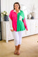 Capture the Day Two Toned Button Up Kelly - FamFancy Boutique