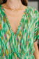 Chic Repeat V-Neck Dress in Multi-Color