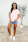Chic Streak Dolman Sleeve Top in pink