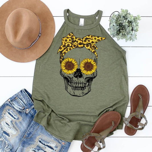 Sunflower Skull