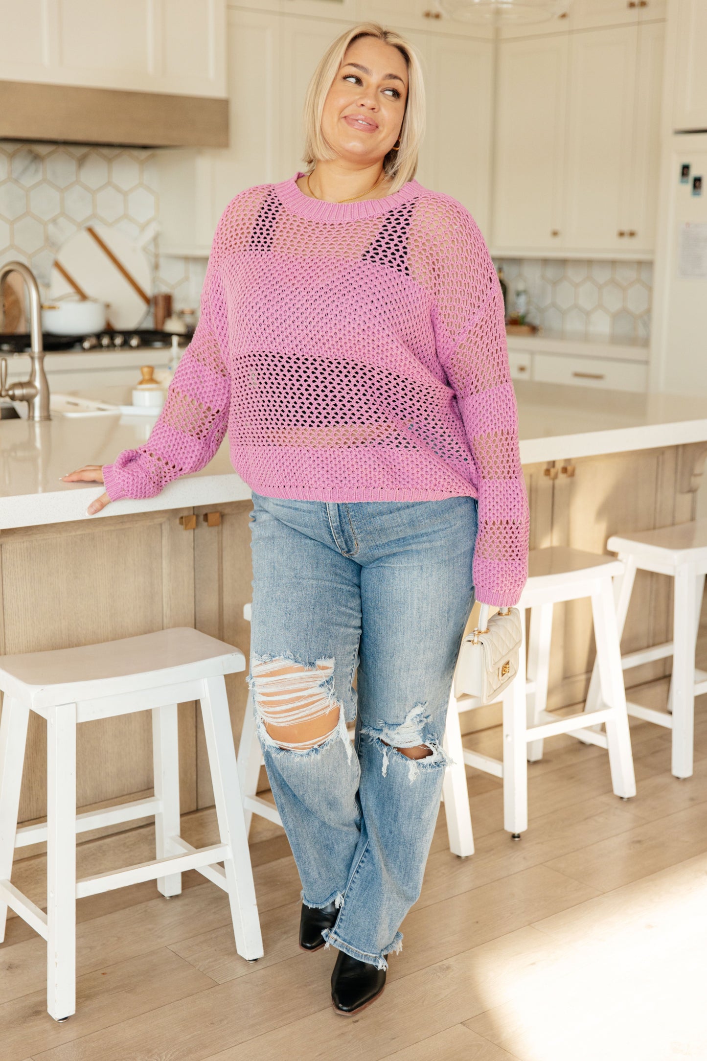 My Latest Love Loose Knit Sweater - FamFancy Boutique