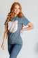 Gingham Pumpkin With Bow Graphic Tee