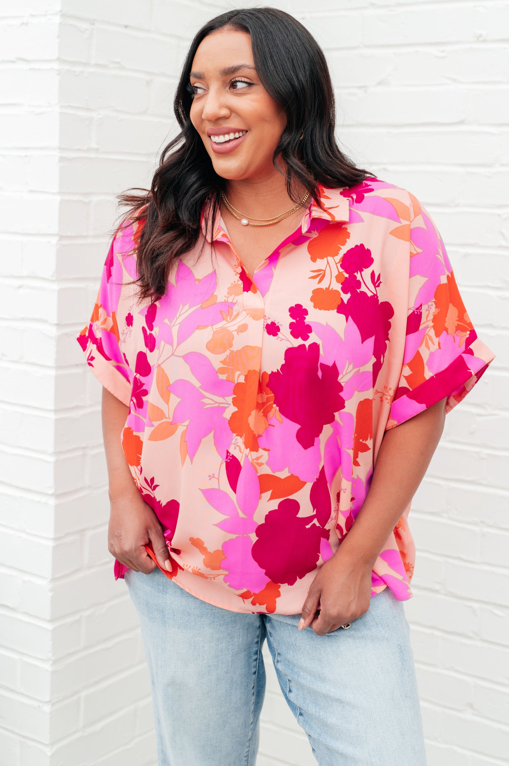 Hazy Cosmic Jive Relaxed Blouse - FamFancy Boutique