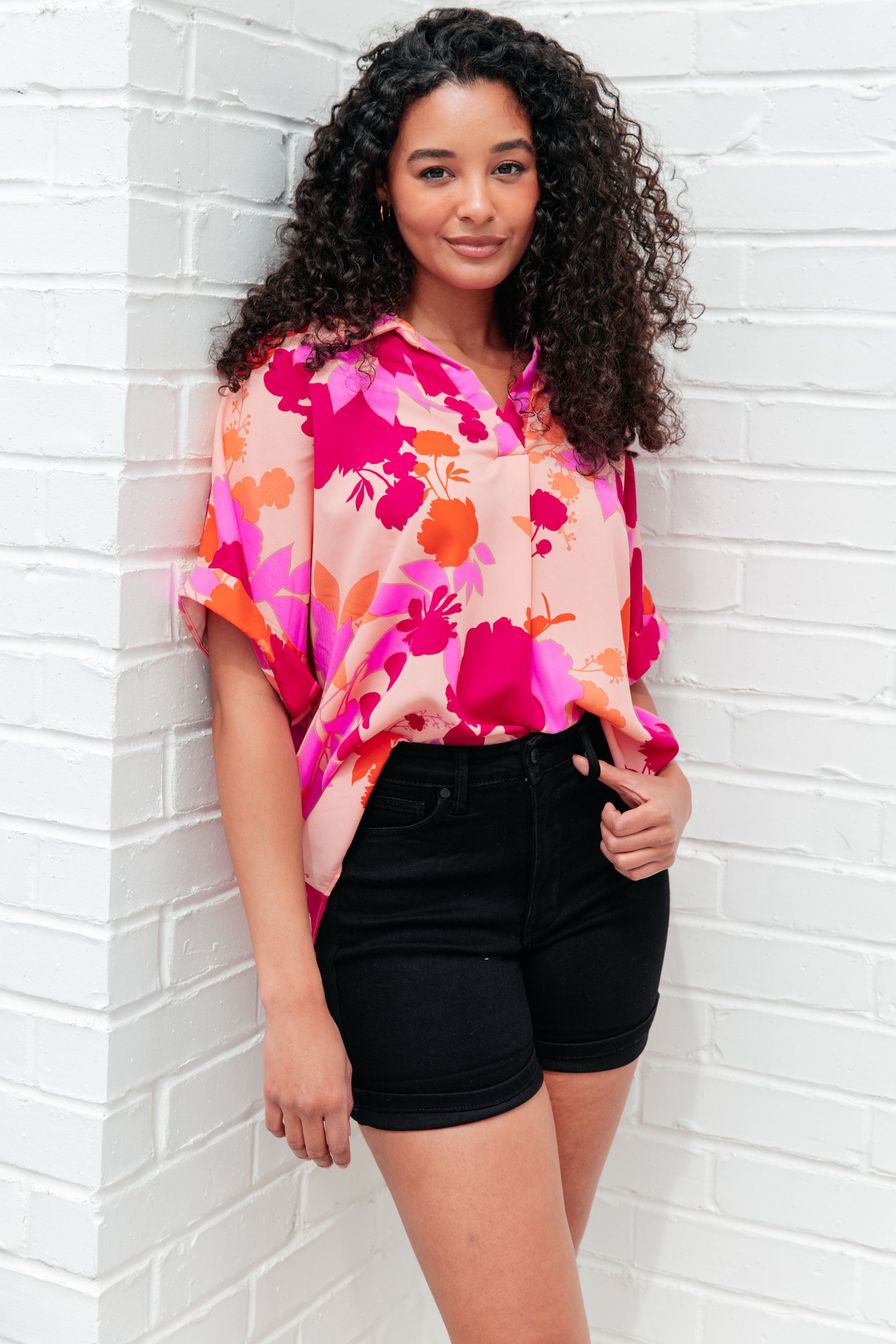 Hazy Cosmic Jive Relaxed Blouse - FamFancy Boutique