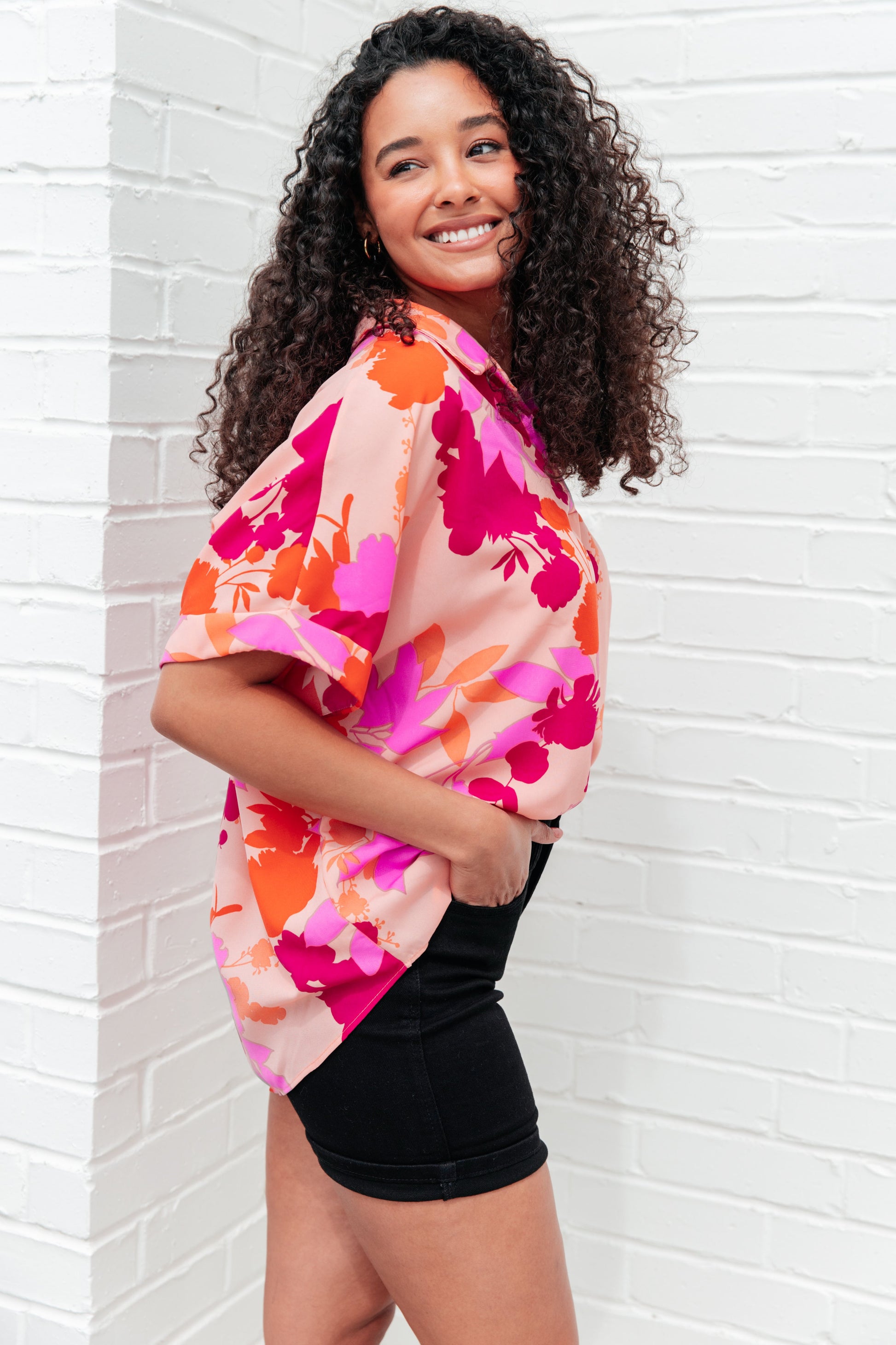 Hazy Cosmic Jive Relaxed Blouse - FamFancy Boutique
