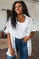 Head in the Clouds Lace Button Down - FamFancy Boutique