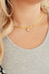 Here to Shine Gold Plated Necklace in Pink - FamFancy Boutique