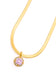 Here to Shine Gold Plated Necklace in Pink - FamFancy Boutique