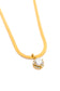 Here to Shine Gold Plated Necklace in White - FamFancy Boutique