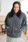 Hold That Thought Rib Knit Hoodie - FamFancy Boutique