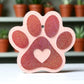 Pink Paw Print Freshie