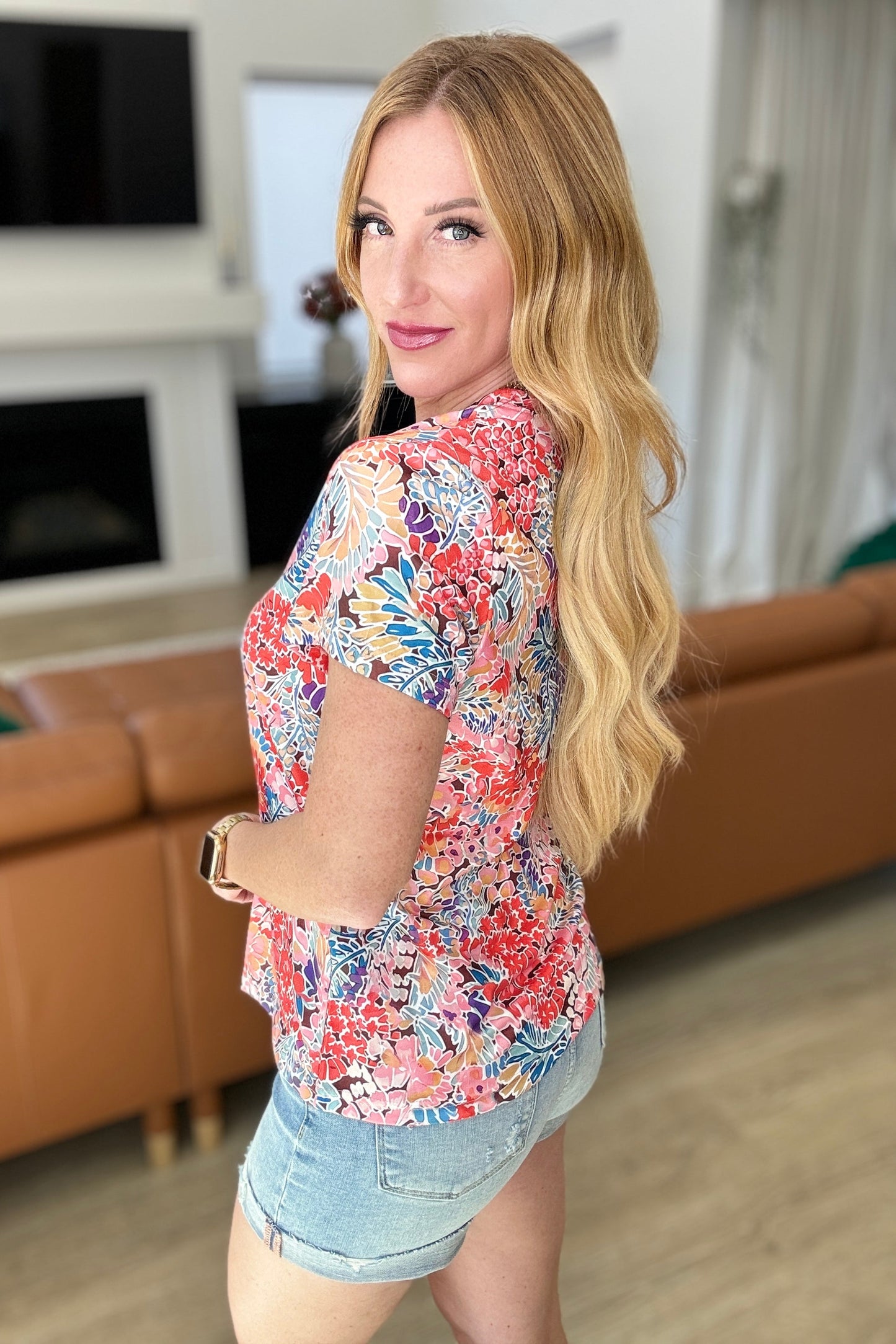 Flowers Everywhere Floral Top - FamFancy Boutique