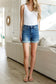 Jessica High Rise Control Top Vintage Wash Cuffed Shorts - FamFancy Boutique