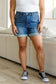 Jessica High Rise Control Top Vintage Wash Cuffed Shorts - FamFancy Boutique