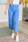 Lisa High Rise Control Top Wide Leg Crop Jeans in Sky Blue - FamFancy Boutique
