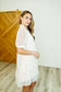 Lace to the Party High Neck Dress in Ivory Multi