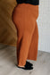 Magic Wide Leg Crop Pants in Rust