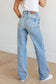 Mildred High Rise V Front Waistband Straight Jeans - FamFancy Boutique