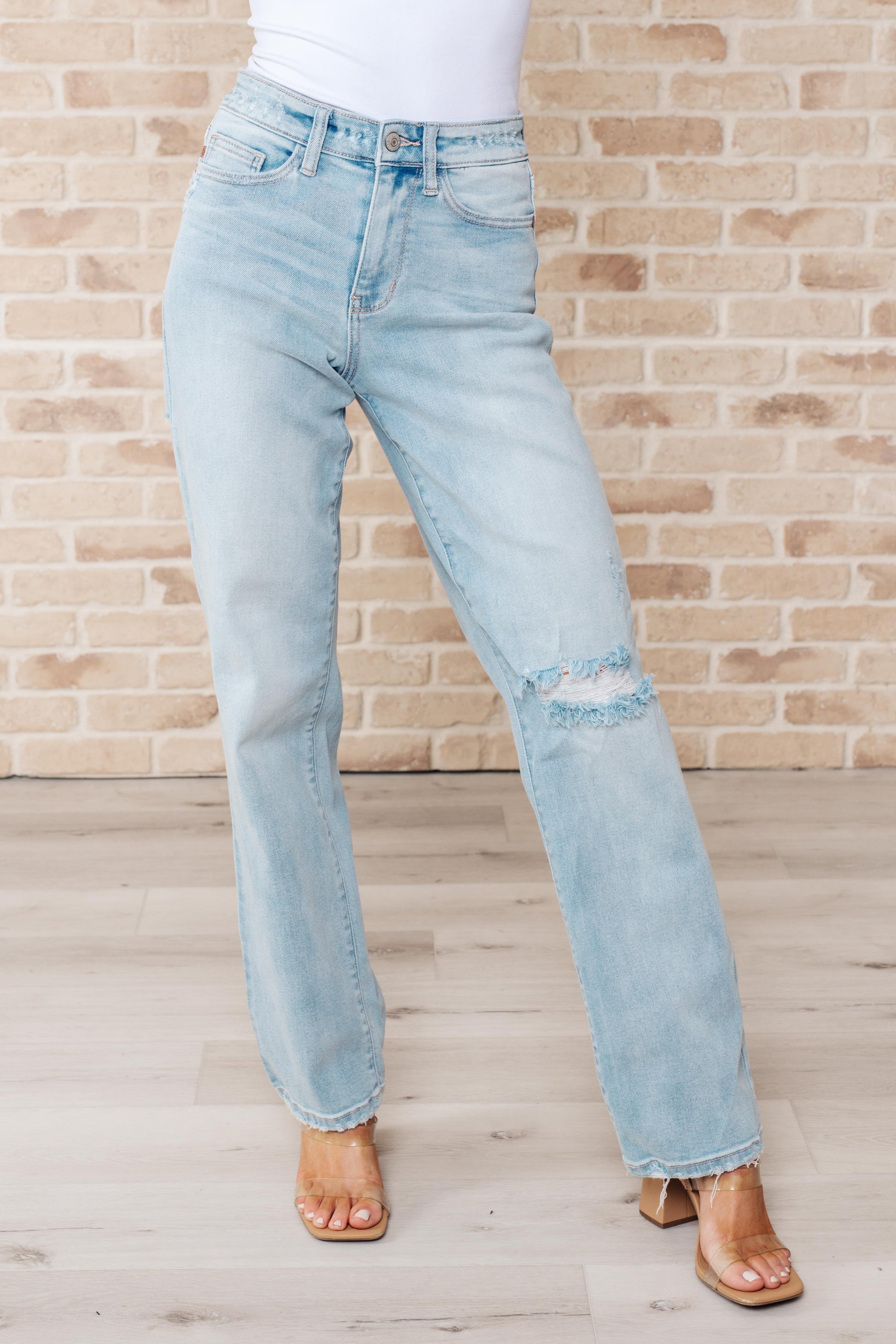 Parker High Rise 90's Straight Jeans - FamFancy Boutique