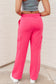 Run, Don't Walk Cargo Sweatpants in Flamingo Pink - FamFancy Boutique