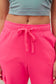 Run, Don't Walk Cargo Sweatpants in Flamingo Pink - FamFancy Boutique