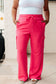 Run, Don't Walk Cargo Sweatpants in Flamingo Pink - FamFancy Boutique