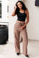 Run, Don't Walk Cargo Sweatpants in Smokey Brown - FamFancy Boutique