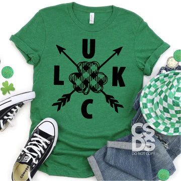 Luck Plaid Clover and Arrows - FamFancy Boutique