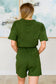 Short Sleeve V-Neck Romper in Army Green - FamFancy Boutique