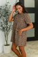 Spicy But Chill Relaxed Dress in Cheetah Mocha