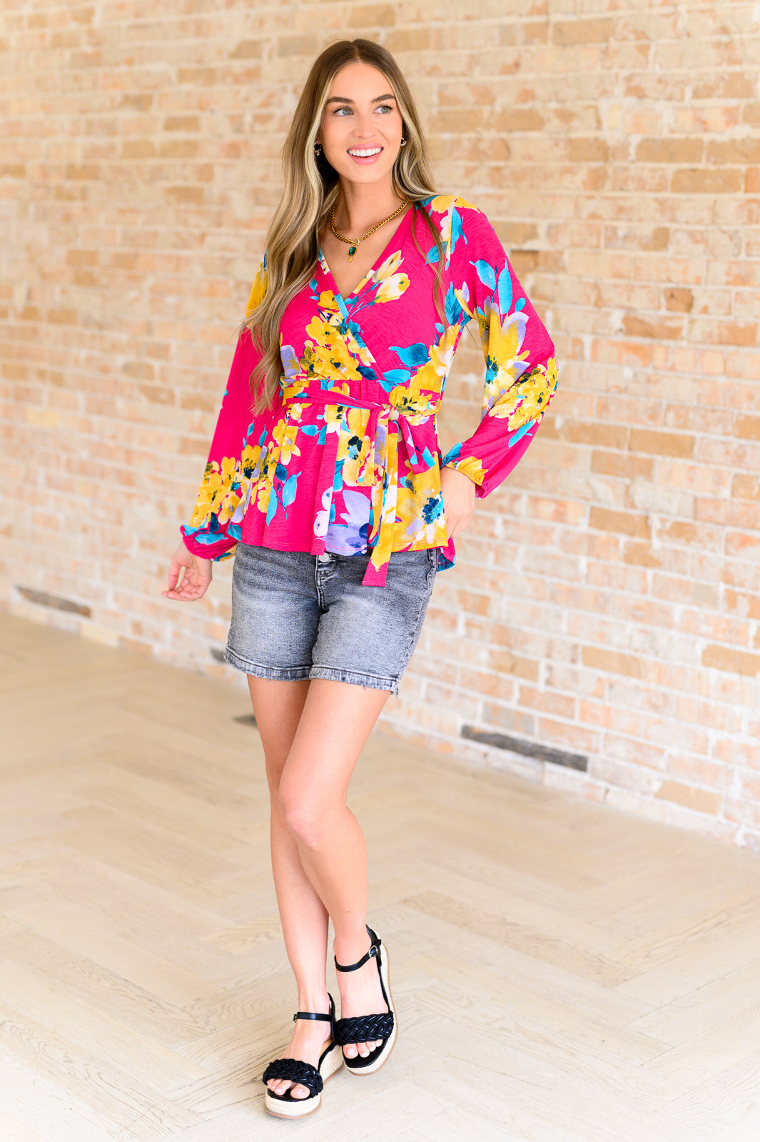 Spring to Be Sprung V-Neck Floral Blouse - FamFancy Boutique