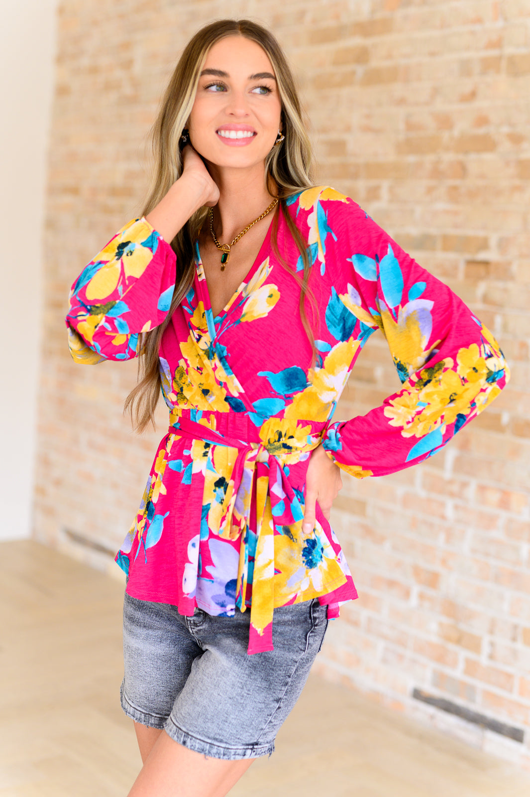 Spring to Be Sprung V-Neck Floral Blouse - FamFancy Boutique