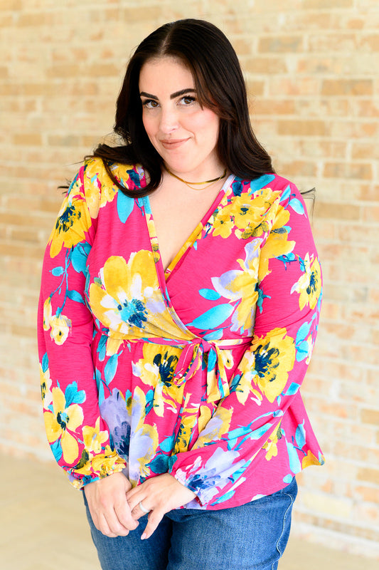 Spring to Be Sprung V-Neck Floral Blouse - FamFancy Boutique