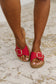 Strawberry Slip on Slide in Delight Red