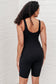 Sun Salutations Body Suit in Black - FamFancy Boutique