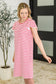 Sunny Stripes Casual Flutter Sleeve Dress