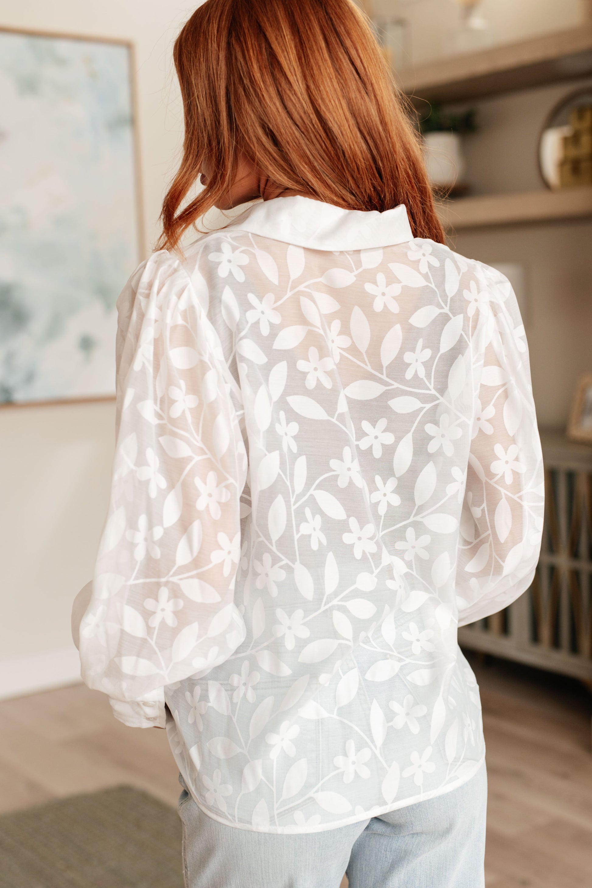 Sweet Serotonin Lace Button Up - FamFancy Boutique