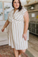 Twisted and Tailored Striped Dress - FamFancy Boutique