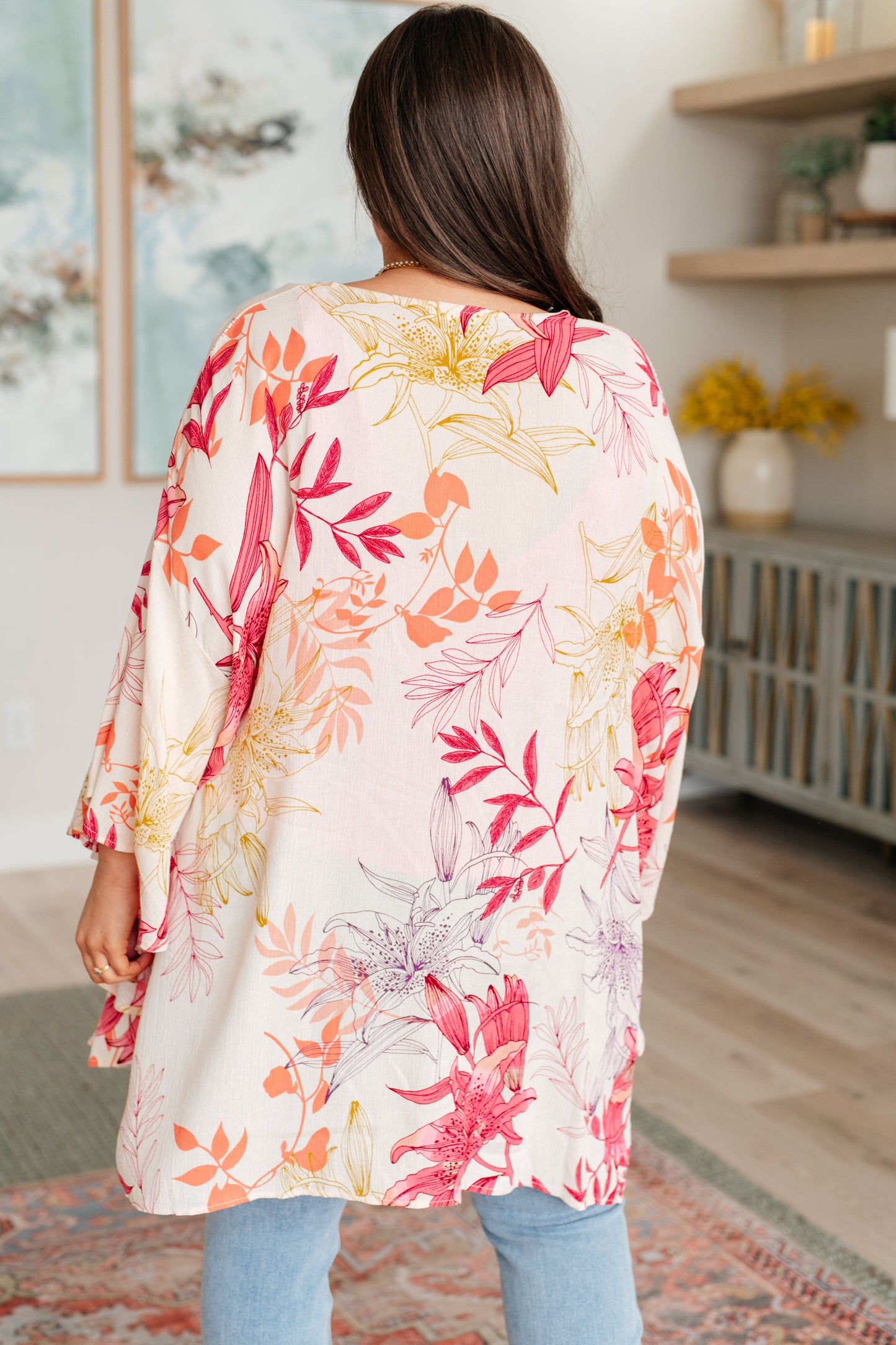 Vacay Season Bell Sleeve Kimono - FamFancy Boutique