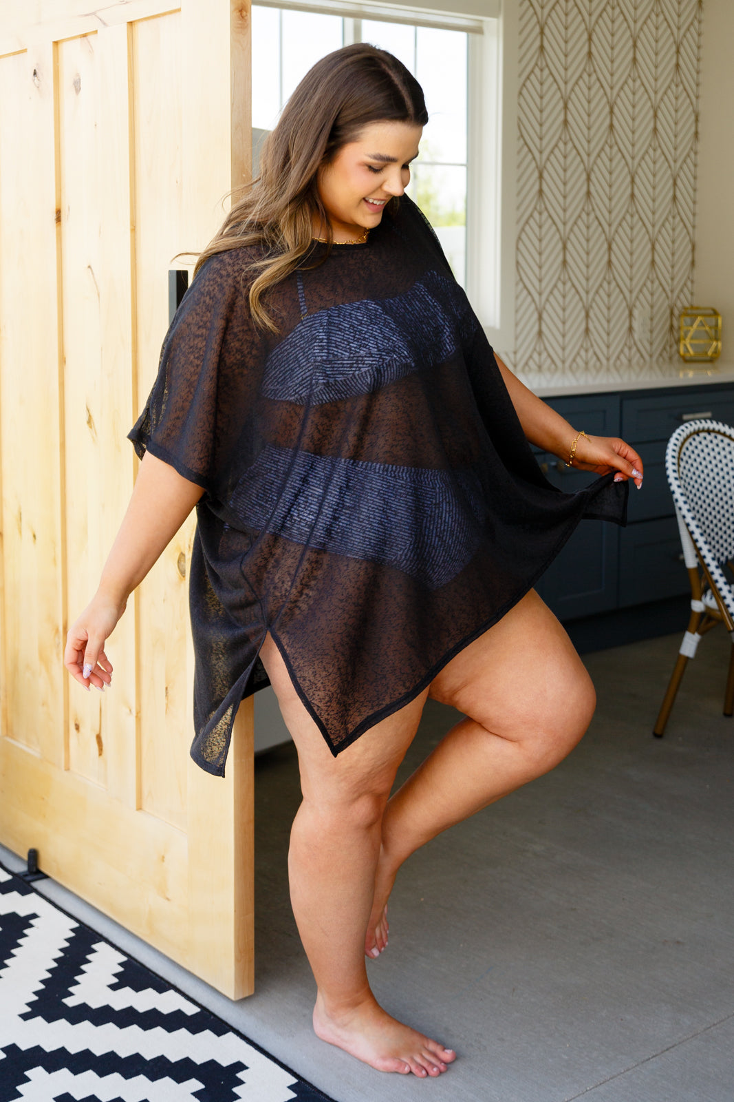 Warm Days, Cool Nights Top in Black - FamFancy Boutique